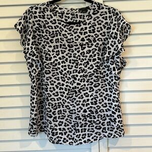 Ann Taylor Factory Animal Print Blouse